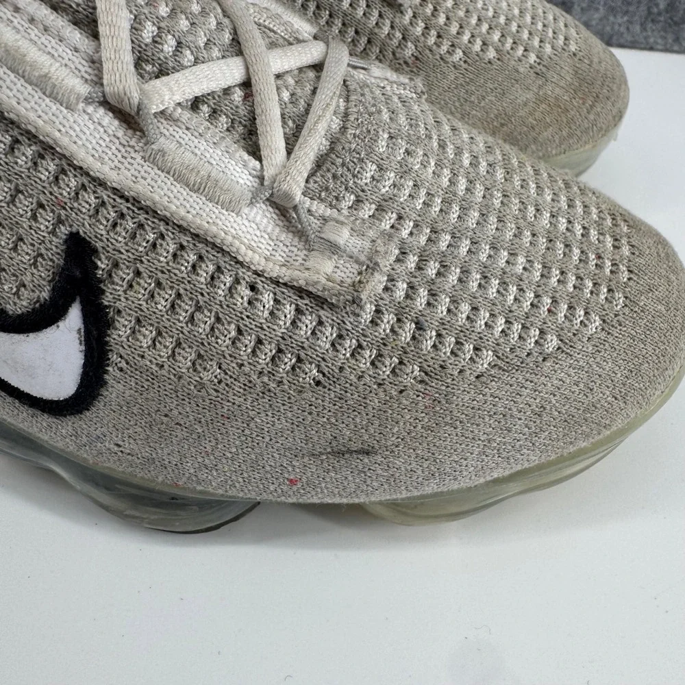 Nike Air VaporMax 2021 FK Running Shoes Mens 8 Oatmeal DH4084-100 Flyknit